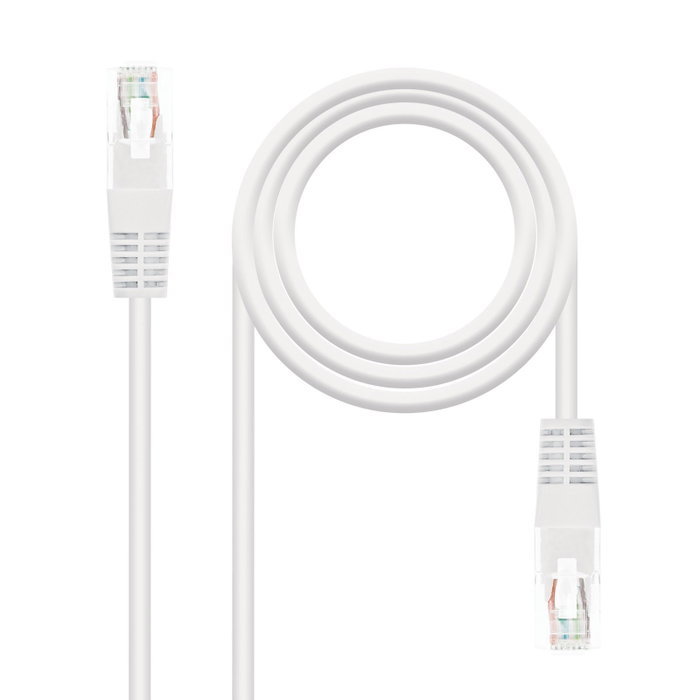 Nanocable Cable de Red RJ45 Cat5e UTP AWG24 5m Blanco Nanocable Cable de Red RJ45 Cat5e UTP AWG24 5m Blanco